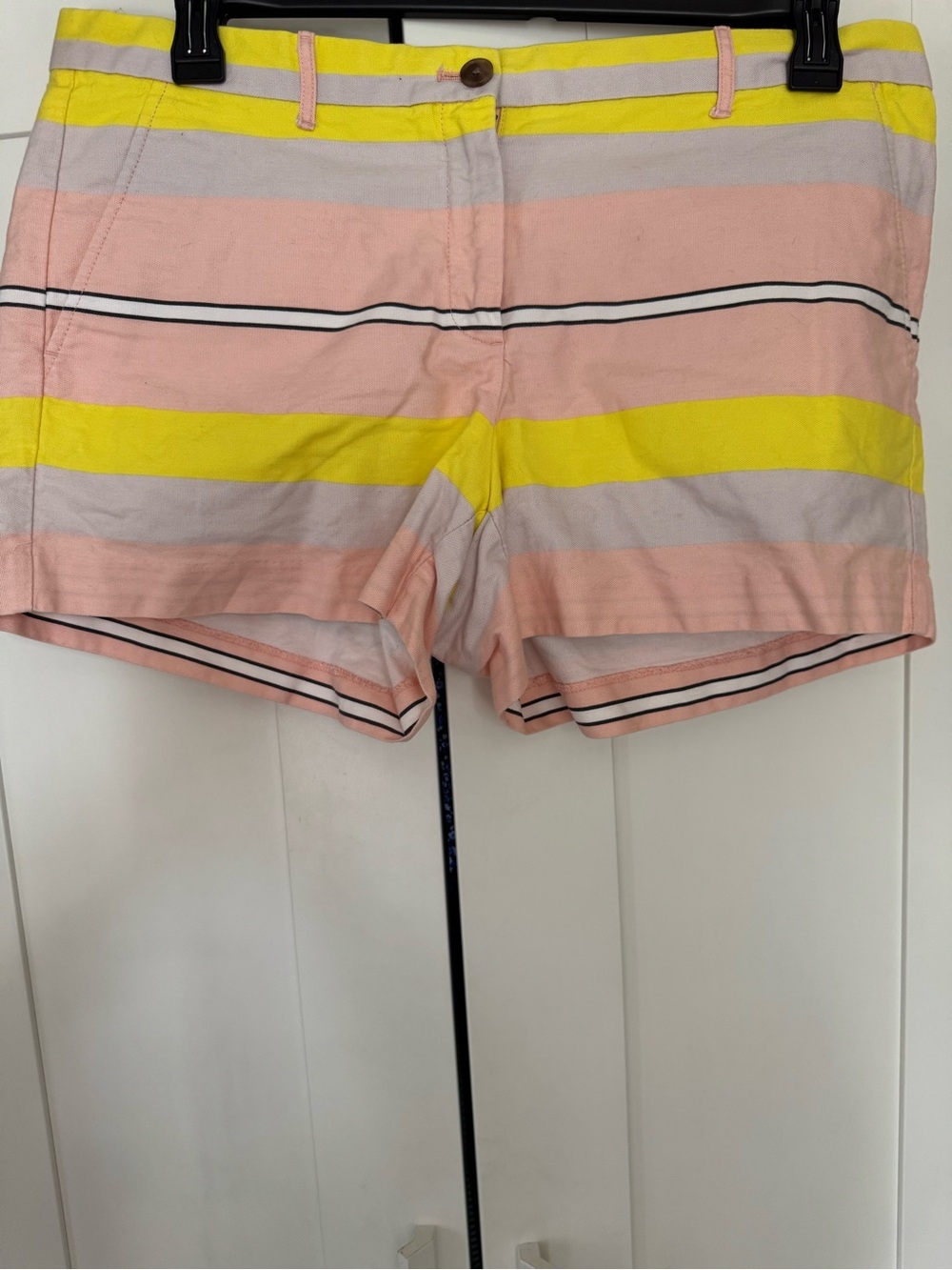Gap cotton striped shorts. 14. Pink/yellow